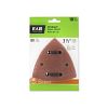 3 1/2" x 80 Grit Sandpaper  (10 Pack) Industrial Oscillating Accessory Recyclable 